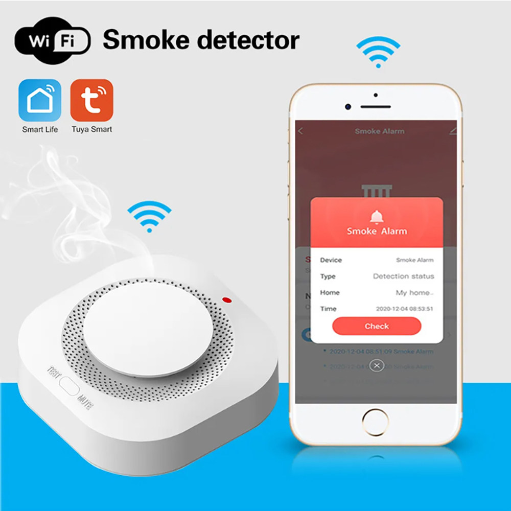 Smart Smoke Detector - Tuya Zigbee WiFi Smart Smoke Detector