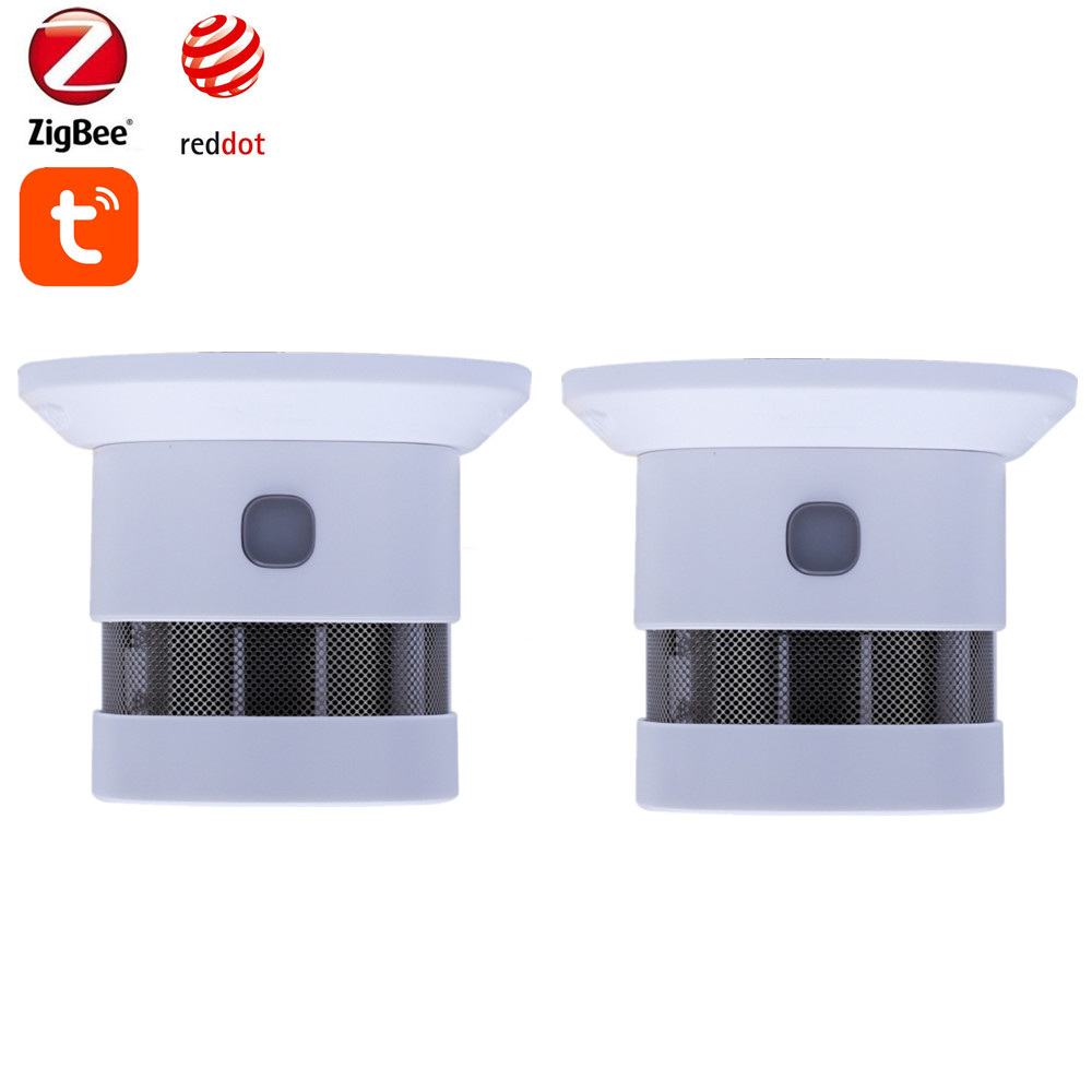 Smart Smoke Detector - Tuya Smart Zigbee Smoke Detector 85dB