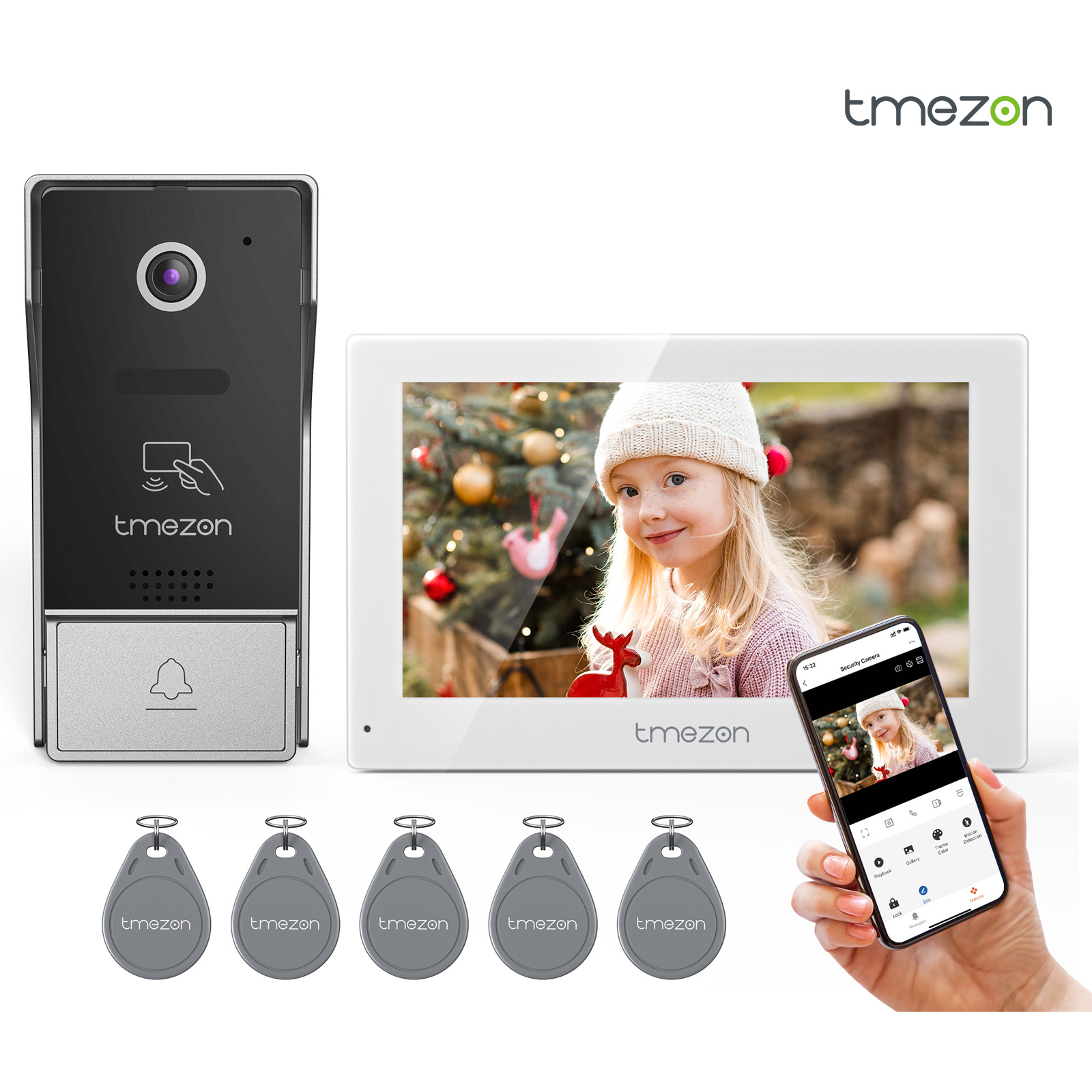 Smart Home Video Doorphone Ezviz - 7 Inch Tuya 1080P wireless Wifi