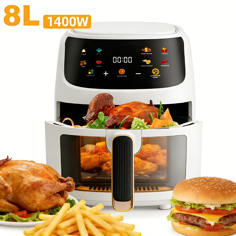 Smart Home Oven - 1400W 8L Oil‑Free Smart Air Fryer