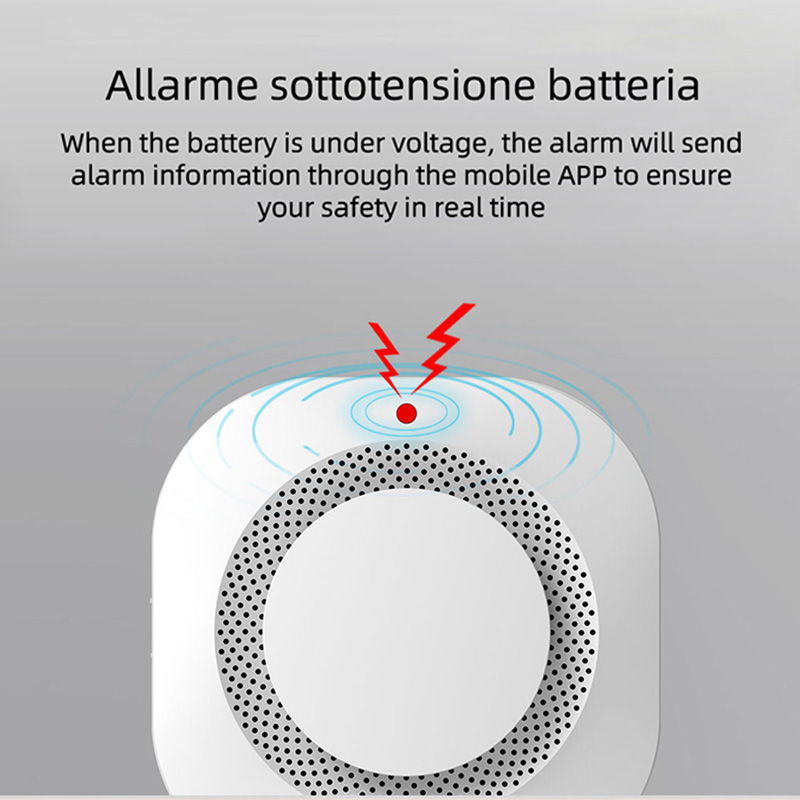 Smart Smoke Detector - Tuya Zigbee Smoke Sensor Home Security