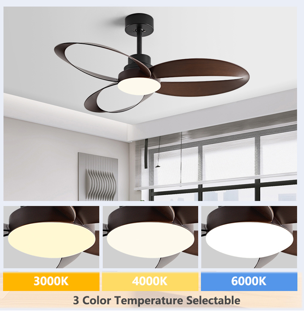 42/52 Inch Ceiling Fan 3 Blade - Smart Ceiling Fan recension och pris