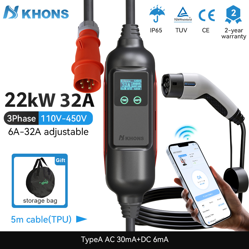 Khons Portable EV Charger Type - Smart Home For Pc recension och pris