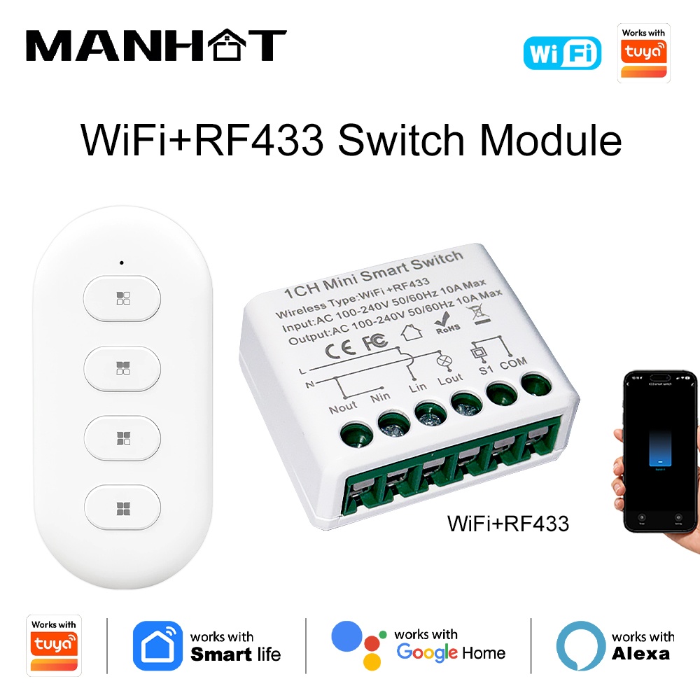 For Tuya WIFI 10A Smart Light  - Smart Home Automation recension och pris