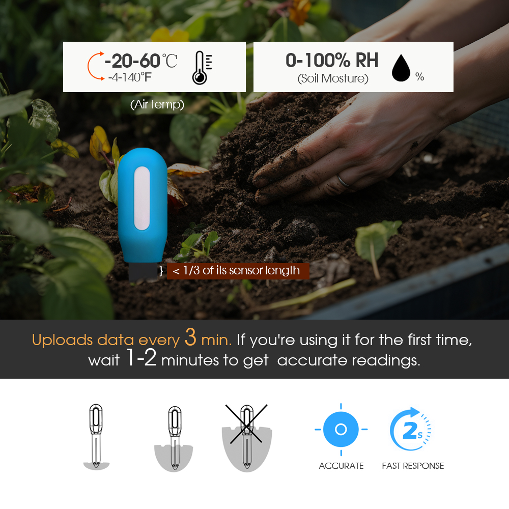 Smart Zigbee Soil Sensor for H - Smart Home Device recension och pris