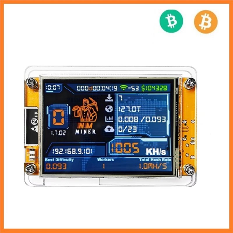 6X 1000KH/S Nmminer Nerdminer+ - Upgrade Smart Home recension och pris