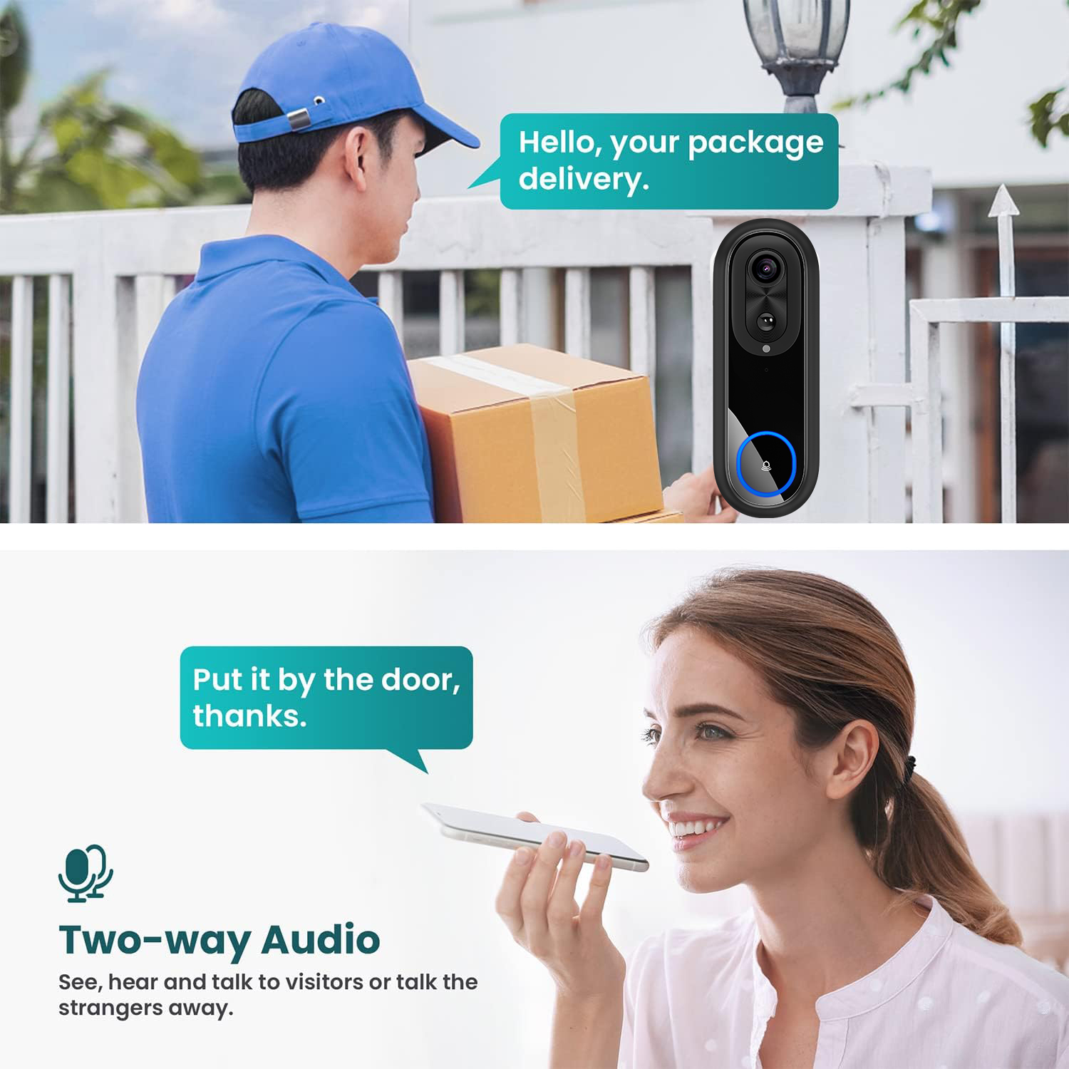 5G 2.4G WiFi Video Doorbell 10 - Smart Home Battery Camera recension och pris