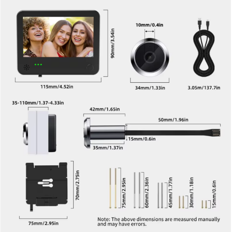 Danmini 4.3inch 2K Smart Life  - Smart Home Battery Camera recension och pris