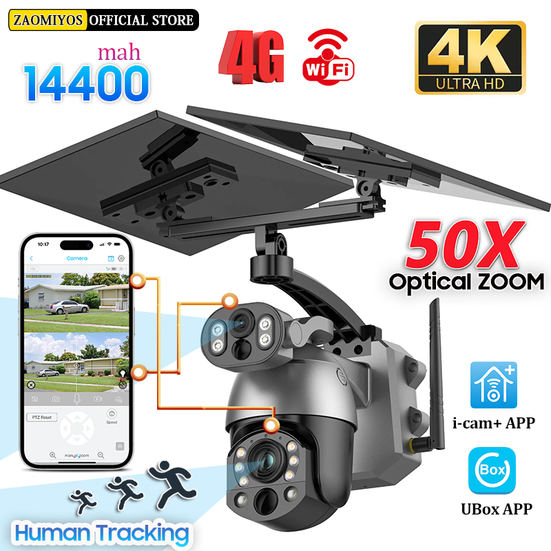 4K 50X ZOOM 10MP Solar Camera  - Smart Home Outdoor Camera recension och pris