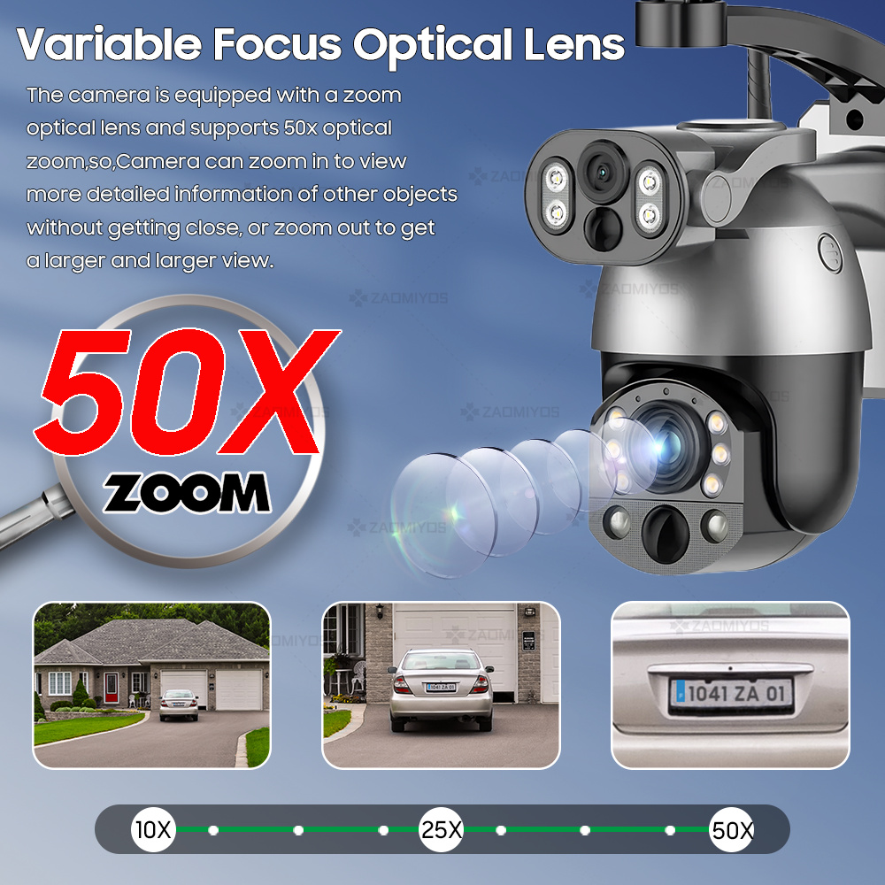 4K 50X ZOOM 10MP Solar Camera  - Smart Home Outdoor Camera recension och pris
