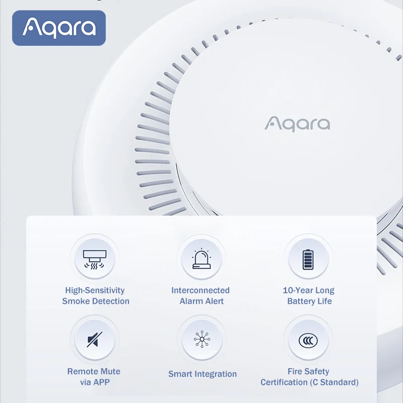 Aqara Matter Smoke Detector Se - Smart Smoke Detector recension och pris