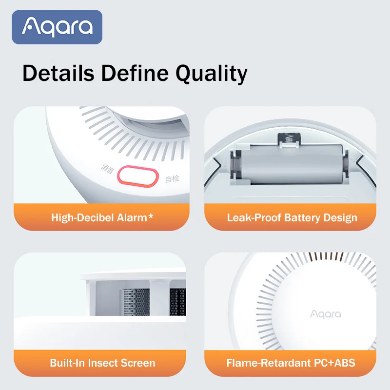 Aqara Matter Smoke Detector Se - Smart Smoke Detector recension och pris
