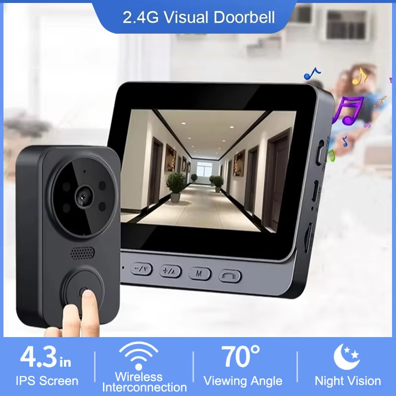 4.3 Inch WiFi Wireless Video D - Smart Home Video Doorphone Ezviz recension och pris
