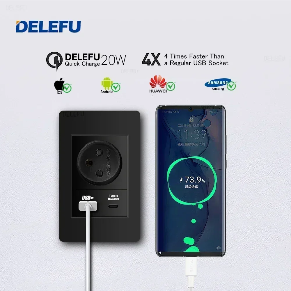 DELEFU Black Retardant PC Isra - Smart Home For Pc recension och pris