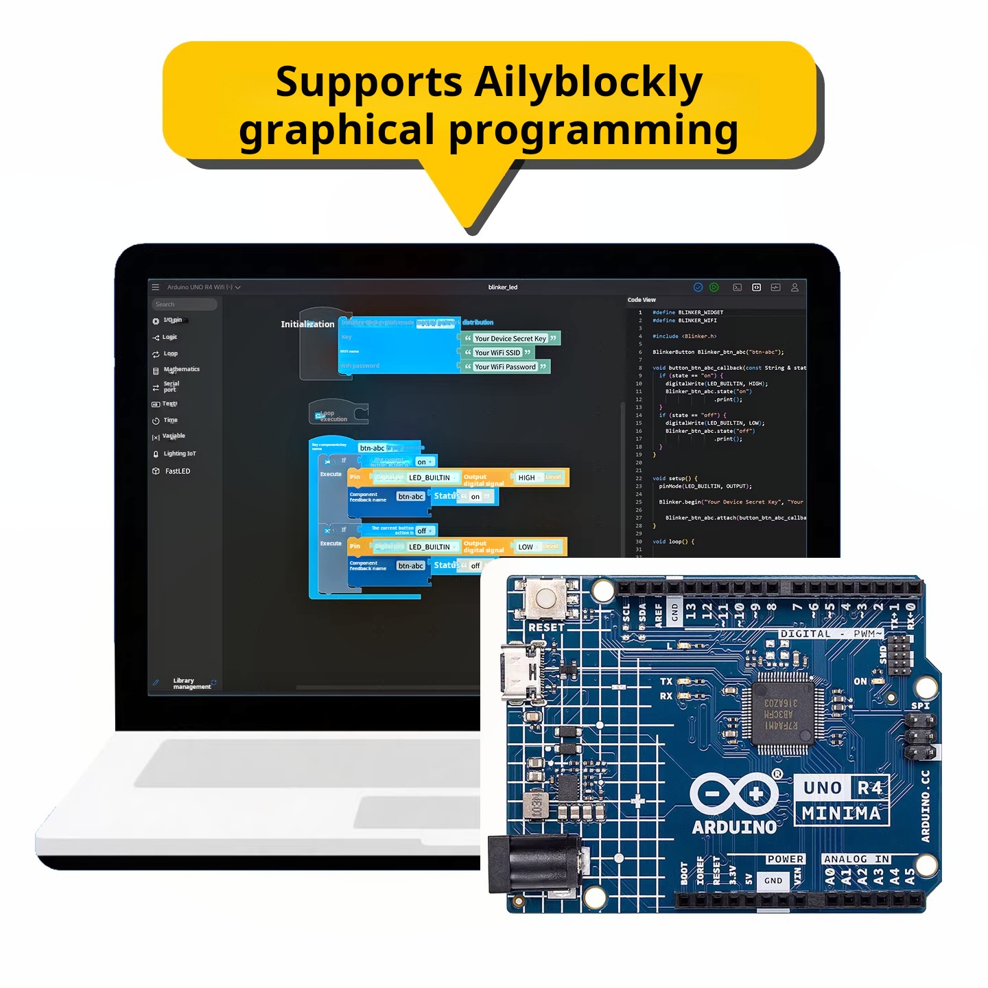 Arduino UNO R4 WiFi ABX00087 D - Smart Home Arduino Uno recension och pris