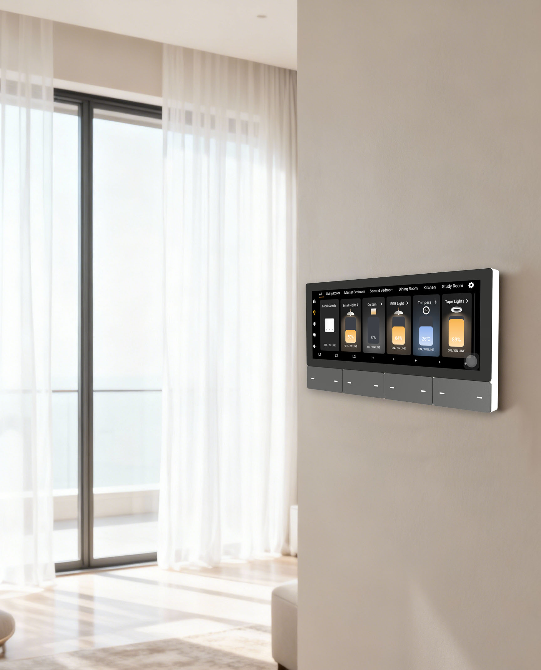 F5 Tuya UK Touch Screen Music  - Smart Home System recension och pris