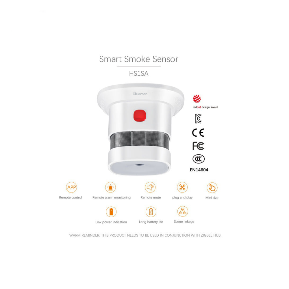 Tuya Smart Zigbee Smoke Detect - Smart Smoke Detector recension och pris