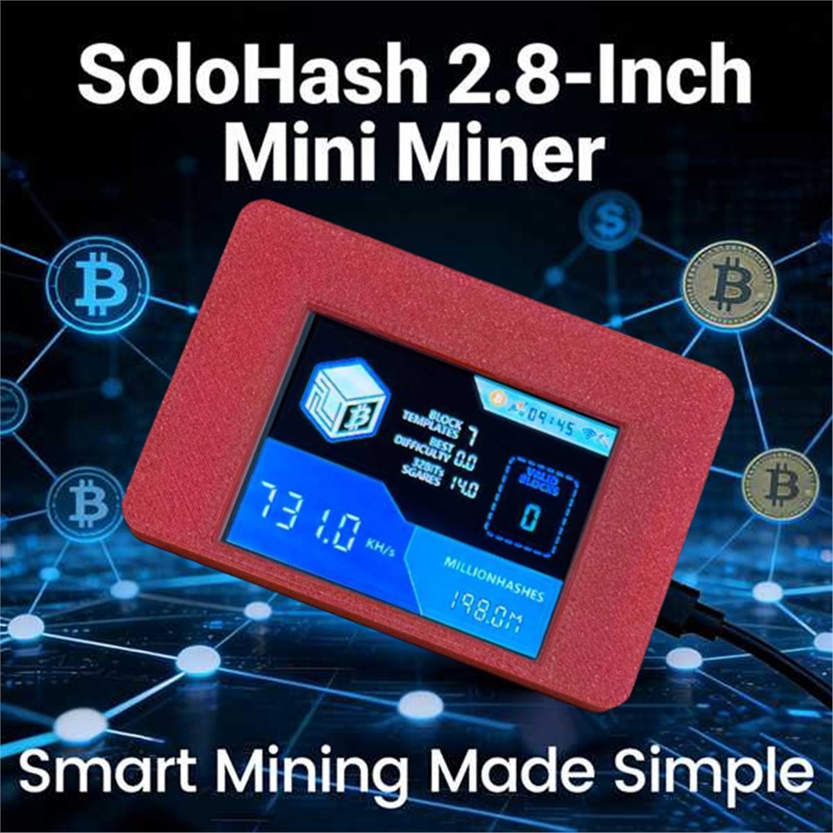 -[T134C Digital]NerdMinerV2NMM - Upgrade Smart Home recension och pris
