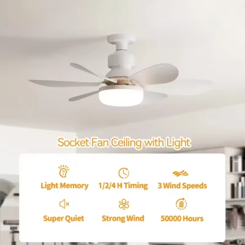 2026 Home E27 LED Ceiling Fan  - Smart Ceiling Fan recension och pris