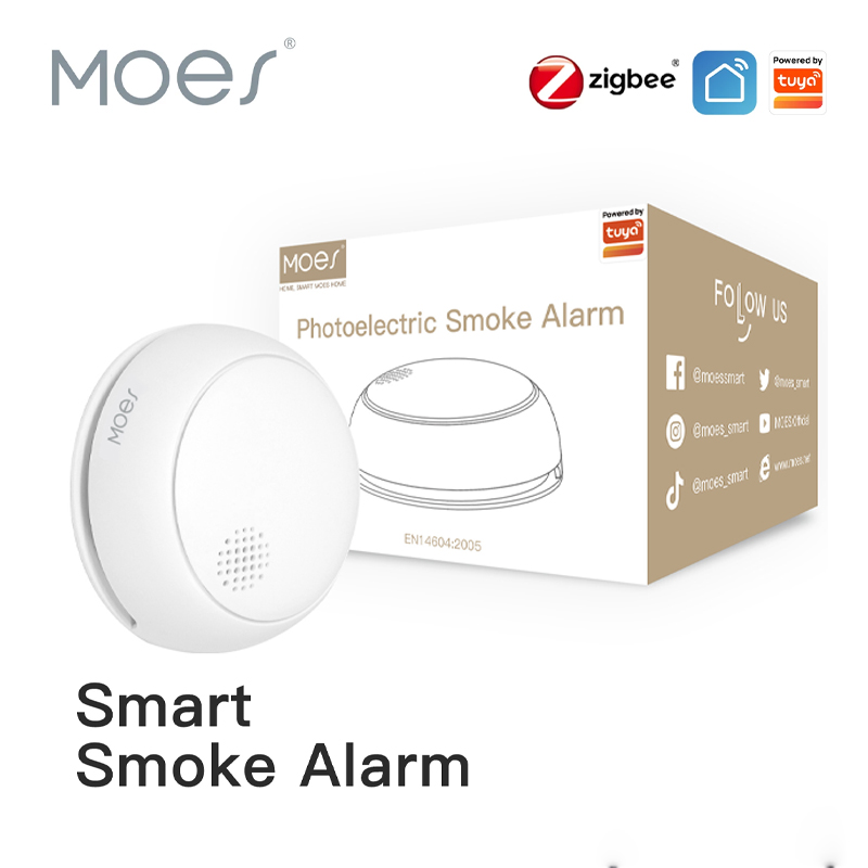 MOES ZigBee Smart Wireless Smo - Smart Smoke Detector recension och pris