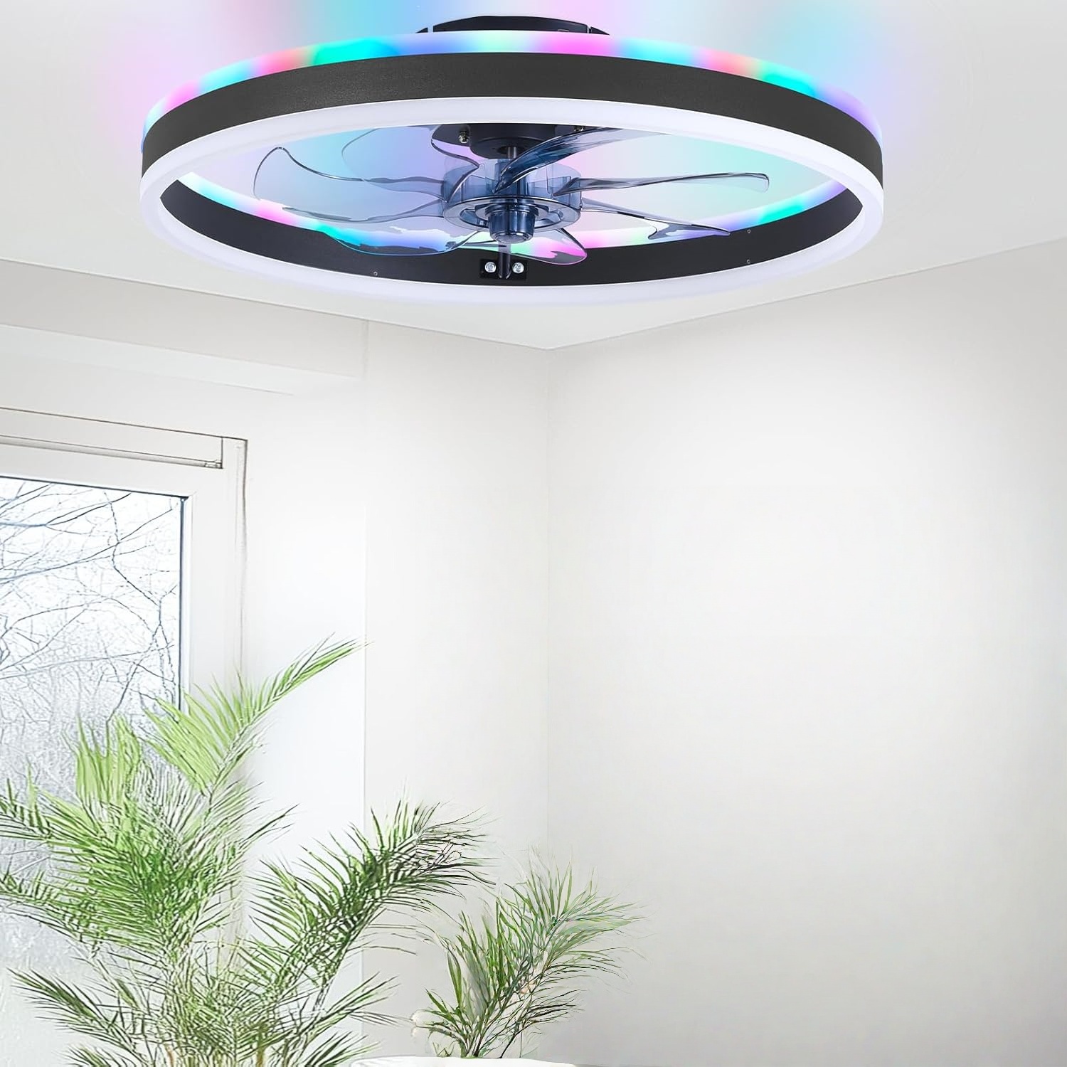 RGB Smart Ceiling Fan Light 6- - Smart Ceiling Fan recension och pris