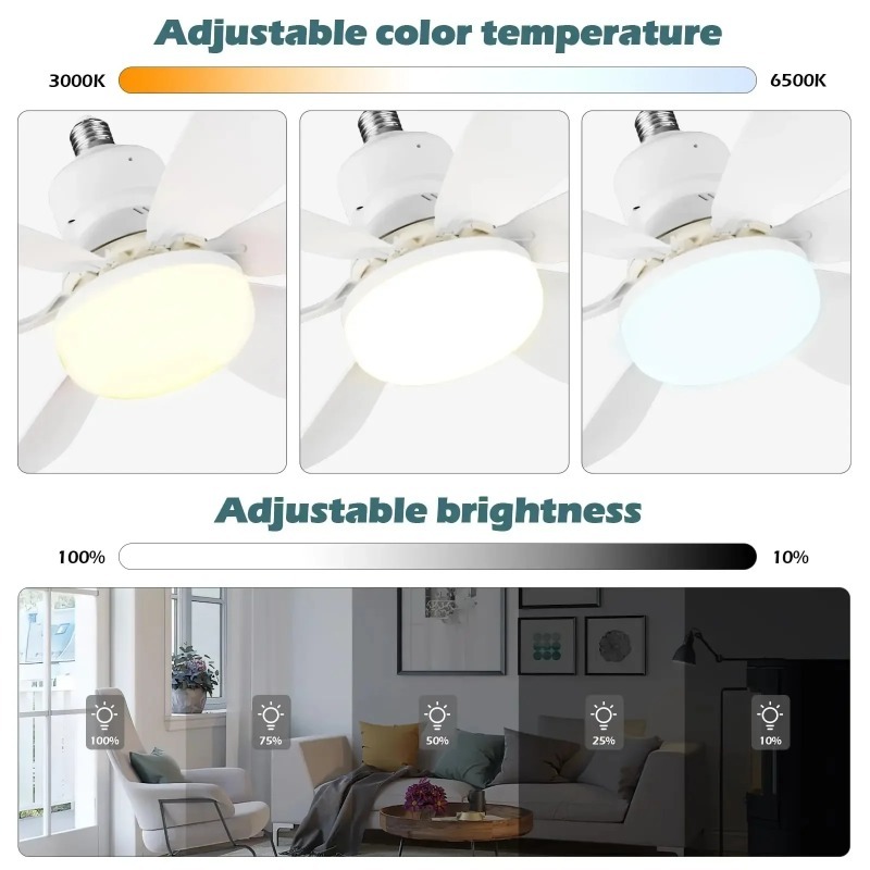 30W/40W Ceiling Fan with Remot - Smart Ceiling Fan recension och pris