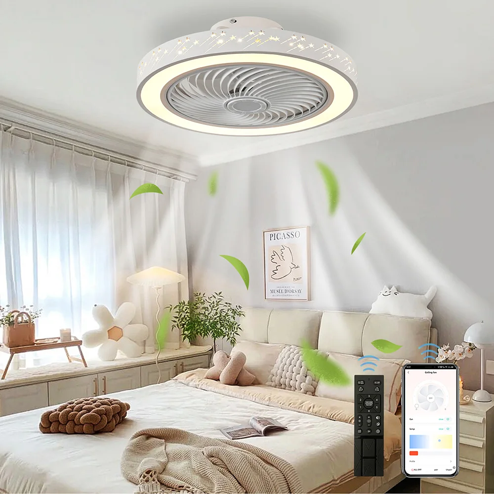 Smart App ceiling fan 46CM fan - Smart Ceiling Fan recension och pris