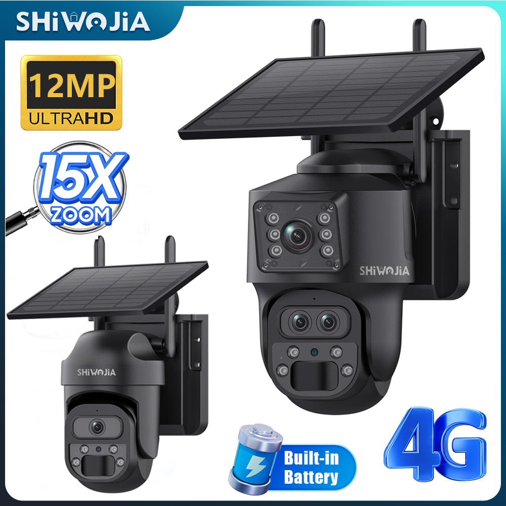 SHIWOJIA 15X ZOOM Solar Camera - Smart Home Outdoor Camera recension och pris