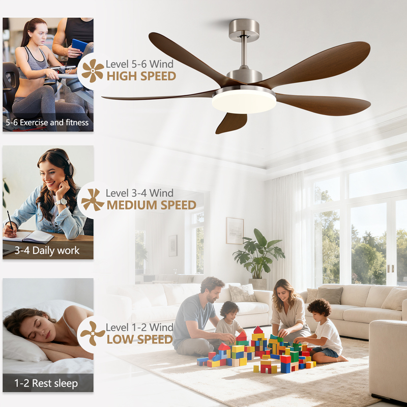 40/46/56inch 5 Blade DC Motor  - Smart Ceiling Fan recension och pris