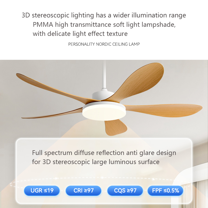 40/46/56inch 5 Blade DC Motor  - Smart Ceiling Fan recension och pris