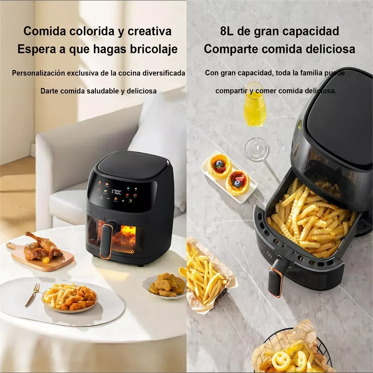 1400W 8L Oil‑Free Smart Air Fr - Smart Home Oven recension och pris