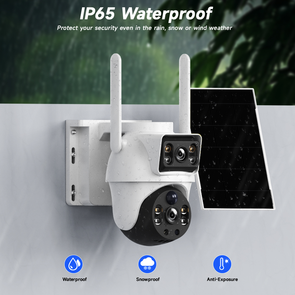 WiFi Solar Camera Dual Lenses  - Smart Home Battery Camera recension och pris