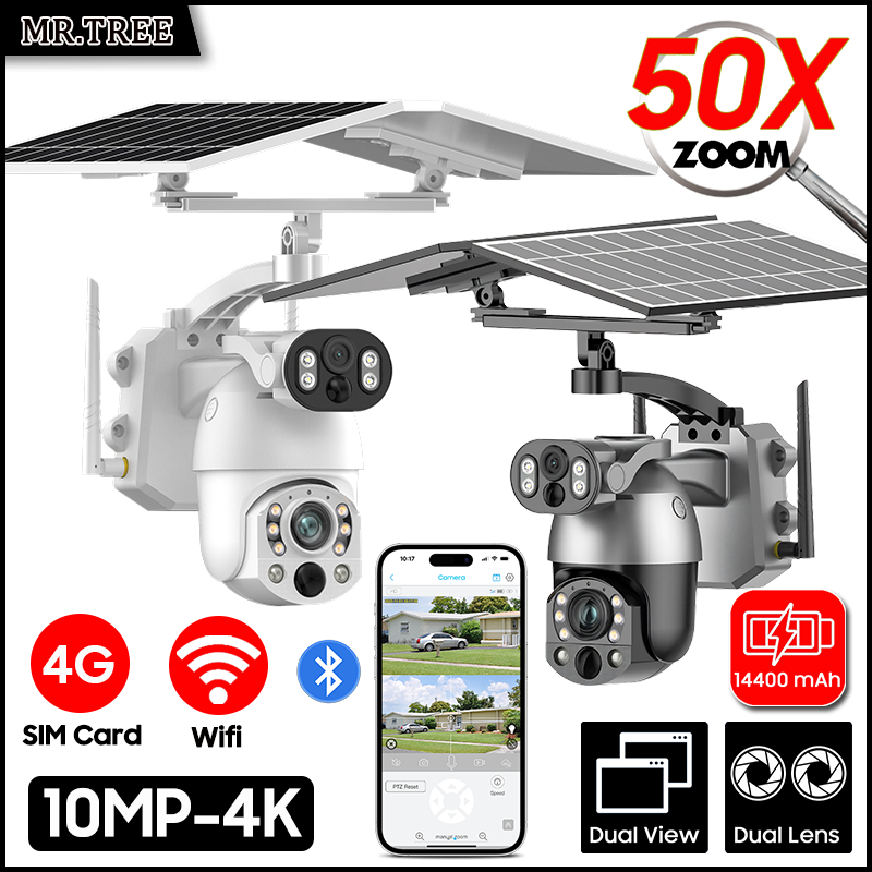 4K 50X Optical Zoom Dual Lens  - Smart Home Outdoor Camera recension och pris