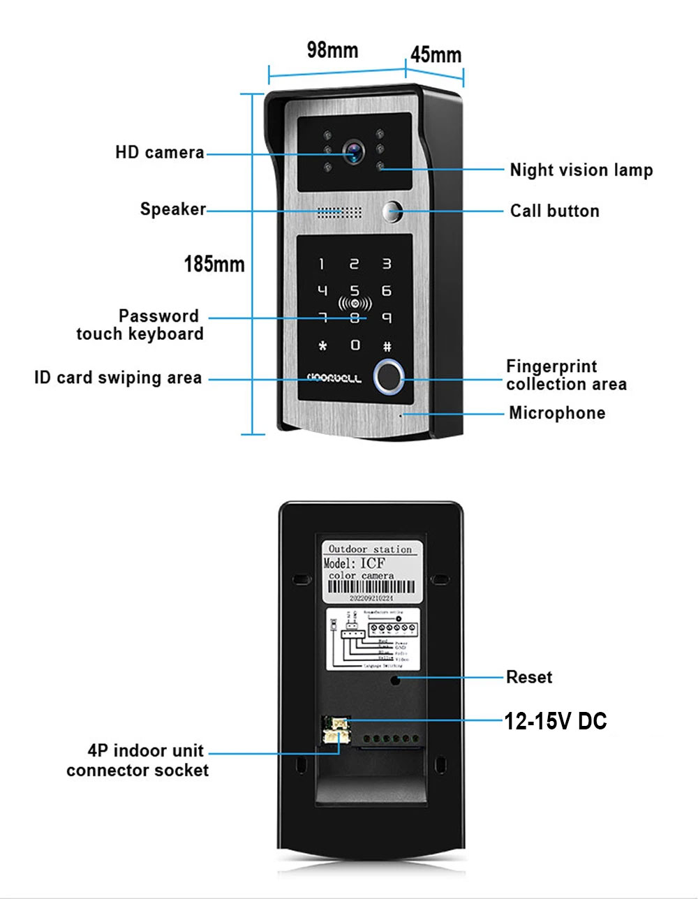 Wifi Tuya 7 Inch Touch Screen  - Smart Home Video Doorphone Ezviz recension och pris