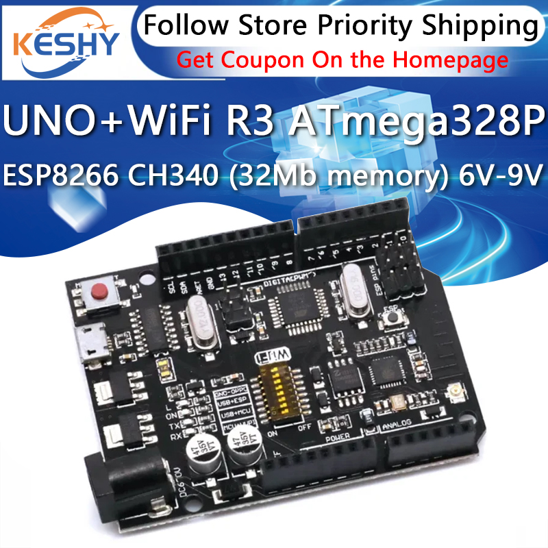 UNO+WiFi R3 ATmega328P+ESP8266 - Smart Home Arduino Uno recension och pris
