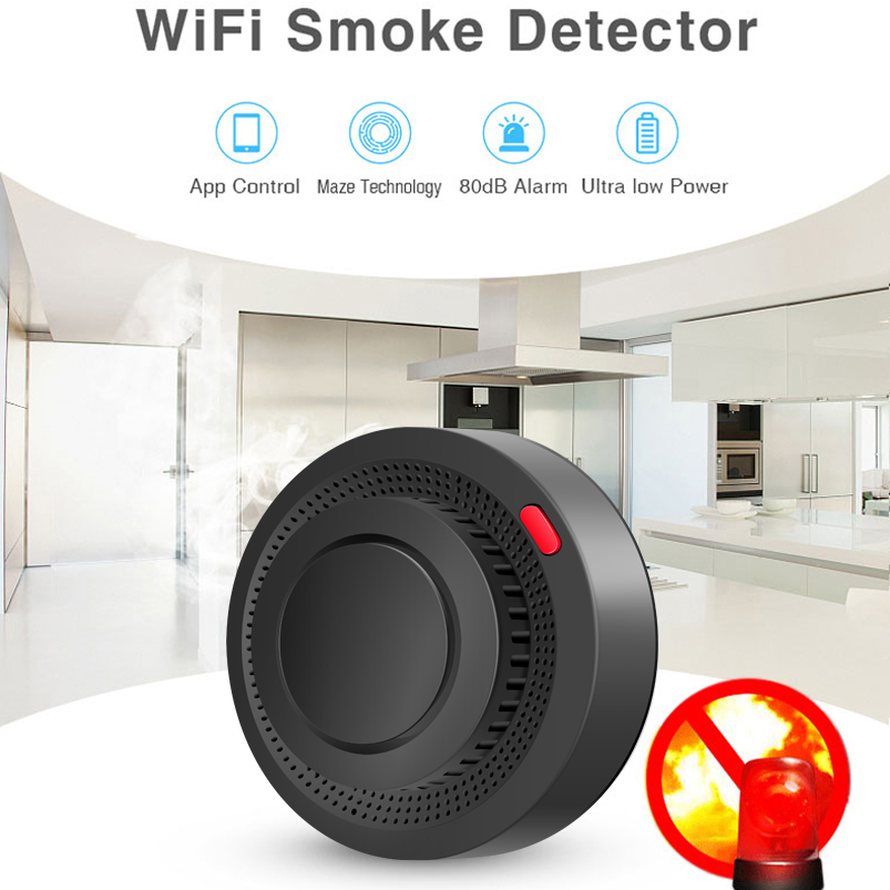 2.4G WiFi Smoke Detector Wirel - Smart Smoke Detector recension och pris